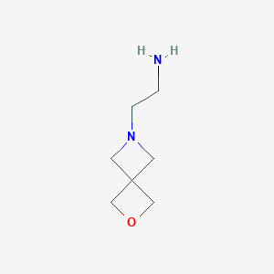 molecular formula C7H14N2O B1280945 2-(2-氧杂-6-氮杂螺[3.3]庚烷-6-基)乙胺 CAS No. 54384-40-6