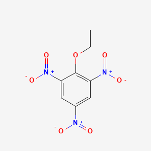 molecular formula C8H7N3O7 B12809464 Benzene, 2-ethoxy-1,3,5-trinitro- CAS No. 4732-14-3