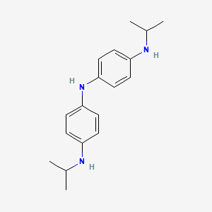 molecular formula C18H25N3 B12809492 4-N-propan-2-yl-1-N-[4-(propan-2-ylamino)phenyl]benzene-1,4-diamine CAS No. 18087-26-8