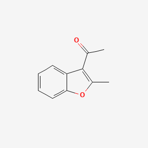 molecular formula C11H10O2 B1280950 乙酮，1-(2-甲基-3-苯并呋喃基)- CAS No. 40484-98-8