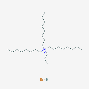 molecular formula C27H59BrN+ B12809500 Trioctyl(propyl)azanium;hydrobromide 