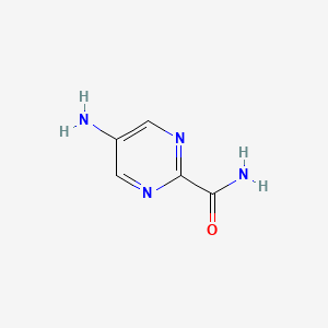 molecular formula C5H6N4O B1280954 5-氨基嘧啶-2-甲酰胺 CAS No. 56621-97-7