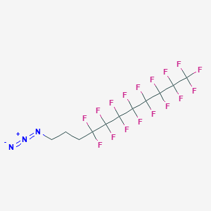 molecular formula C11H6F17N3 B1280960 4,4,5,5,6,6,7,7,8,8,9,9,10,10,11,11,11-Heptadecafluoroundecyl azide CAS No. 852527-61-8