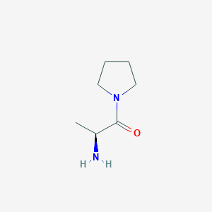 molecular formula C7H14N2O B1280961 (S)-2-amino-1-(pyrrolidin-1-yl)propan-1-one CAS No. 56384-04-4