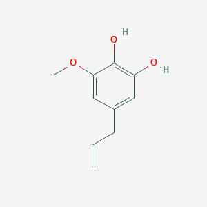 molecular formula C10H12O3 B1280962 1,2-Benzenediol, 3-methoxy-5-(2-propenyl)- CAS No. 4055-72-5