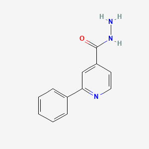 molecular formula C12H11N3O B12809622 2-Phenylpyridine-4-carbohydrazide CAS No. 58481-06-4