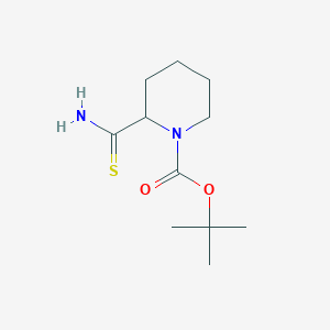 molecular formula C11H20N2O2S B1280968 Tert-butyl 2-carbamothioylpiperidine-1-carboxylate CAS No. 569348-09-0