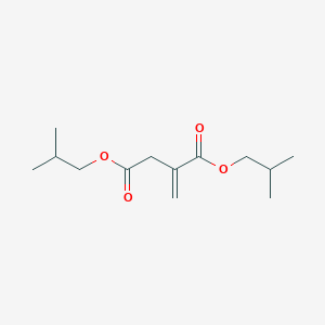 molecular formula C13H22O4 B12809688 Bis(2-methylpropyl) 2-methylidenebutanedioate CAS No. 56525-14-5