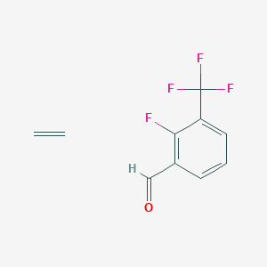 molecular formula C10H8F4O B12809702 Ethene;2-fluoro-3-(trifluoromethyl)benzaldehyde 