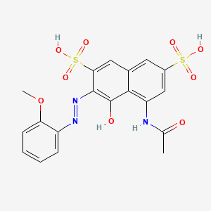 molecular formula C19H17N3O9S2 B12809708 Acid Violet 12 free acid CAS No. 761337-02-4