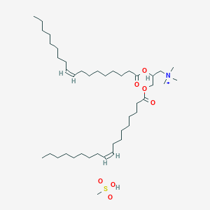molecular formula C43H84NO7S+ B12809746 2,3-bis[[(Z)-octadec-9-enoyl]oxy]propyl-trimethylazanium;methanesulfonic acid 