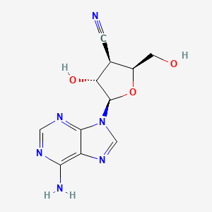 molecular formula C11H12N6O3 B12809768 9H-Purin-6-amine, 9-(3-cyano-3-deoxy-beta-D-xylofuranosyl)- CAS No. 121153-18-2