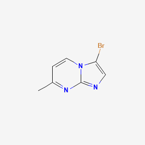 molecular formula C7H6BrN3 B1280983 3-Bromo-7-methylimidazo[1,2-a]pyrimidine CAS No. 375857-62-8