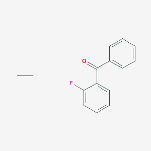 molecular formula C15H15FO B12809835 Ethane;(2-fluorophenyl)-phenylmethanone 