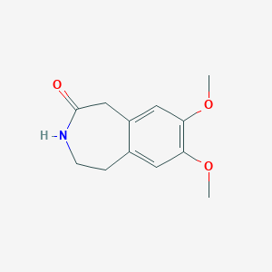 molecular formula C12H15NO3 B1280984 7,8-Dimethoxy-1,3,4,5-tetrahydrobenzo[D]azepin-2-one CAS No. 20925-64-8