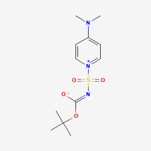 molecular formula C12H19N3O4S B1280988 (tert-butoxycarbonyl)((4-(dimethyliminio)pyridin-1(4H)-yl)sulfonyl)amide CAS No. 352275-00-4
