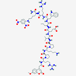 ((7-Methoxycoumarin-4-yl)acetyl)arginyl-prolyl-lysyl-prolyl-valyl-glutamyl-norvalyl-tryptophyl-arginyl-(2,4-dinitrophenyl)lysinamide