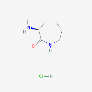 molecular formula C6H13ClN2O B1281026 (S)-3-Amino-2-oxo-azepane hydrochloride CAS No. 26081-07-2