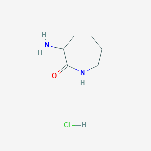 molecular formula C6H13ClN2O B1281027 3-Aminoazepan-2-one hydrochloride CAS No. 29426-64-0