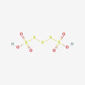 molecular formula H2O6S5 B12810288 Pentathionic acid CAS No. 14700-26-6
