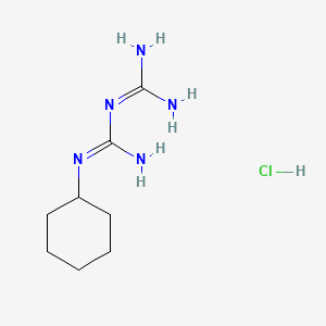 molecular formula C8H18ClN5 B1281038 1-carbamimidoyl-2-cyclohexylguanidine;hydrochloride CAS No. 4762-22-5