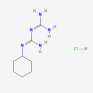 molecular formula C8H18ClN5 B1281038 1-Cyclohexylbiguanide monohydrochloride CAS No. 4762-22-5