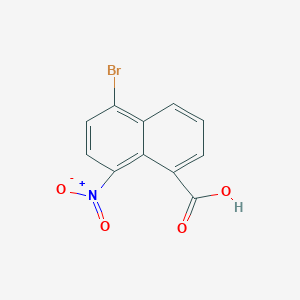 molecular formula C11H6BrNO4 B1281041 5-Bromo-8-nitronaphthalene-1-carboxylic acid CAS No. 65440-41-7