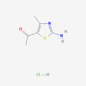 molecular formula C6H9ClN2OS B1281043 1-(2-Amino-4-methylthiazol-5-yl)ethanone hydrochloride CAS No. 106012-40-2