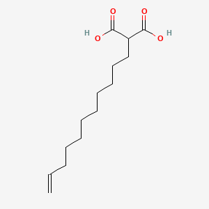 molecular formula C14H24O4 B12810433 2-(10-Undecenyl)malonic acid CAS No. 4475-28-9