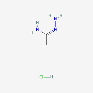 molecular formula C2H8ClN3 B1281052 Acetimidohydrazide hydrochloride CAS No. 39254-63-2