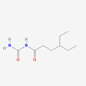 molecular formula C9H18N2O2 B12810689 n-Carbamoyl-4-ethylhexanamide CAS No. 5464-93-7