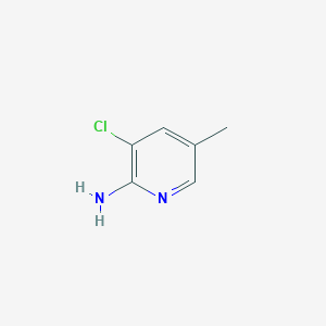 molecular formula C6H7ClN2 B1281071 2-Amino-3-chloro-5-methylpyridine CAS No. 31430-41-8