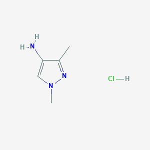 molecular formula C5H10ClN3 B1281083 1,3-dimethyl-1H-pyrazol-4-amine hydrochloride CAS No. 1147222-02-3