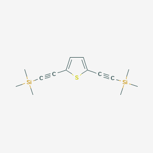 molecular formula C14H20SSi2 B1281110 2,5-双[(三甲基甲硅烷基)乙炔基]噻吩 CAS No. 79109-69-6