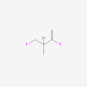 molecular formula C5H8I2 B12811117 (3R)-2,4-Diiodo-3-methyl-1-butene 
