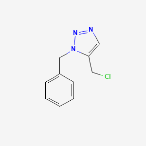 molecular formula C10H10ClN3 B1281121 1-benzyl-5-(chloromethyl)-1H-1,2,3-triazole 