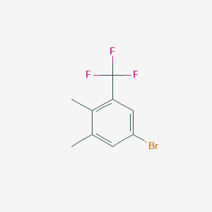 molecular formula C9H8BrF3 B1281124 5-Bromo-1,2-dimethyl-3-(trifluoromethyl)benzene CAS No. 80245-29-0