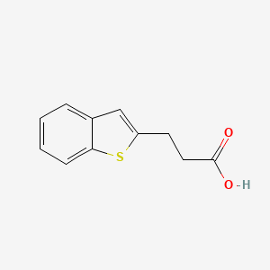 molecular formula C11H10O2S B1281125 3-(1-Benzothiophen-2-yl)propanoic acid CAS No. 42768-60-5