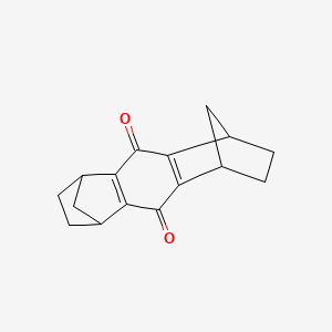 molecular formula C16H16O2 B12811275 pentacyclo[10.2.1.15,8.02,11.04,9]hexadeca-2(11),4(9)-diene-3,10-dione CAS No. 93433-97-7