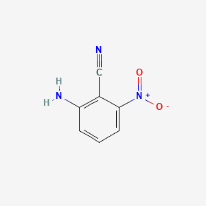 molecular formula C7H5N3O2 B1281128 2-Amino-6-nitrobenzonitrile CAS No. 63365-23-1