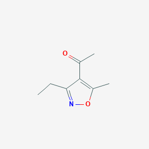 molecular formula C8H11NO2 B1281137 1-(3-Ethyl-5-methyl-1,2-oxazol-4-yl)ethan-1-one CAS No. 79379-86-5