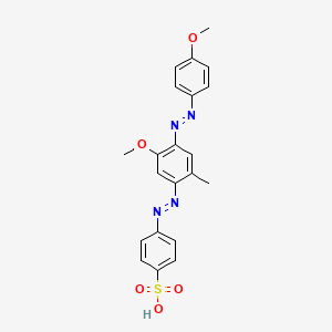 molecular formula C21H20N4O5S B12811384 Acid Orange 156 parent CAS No. 87186-90-1