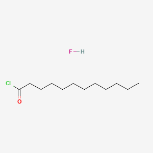 molecular formula C12H24ClFO B12811601 Dodecanoyl chloride;hydrofluoride CAS No. 71549-85-4