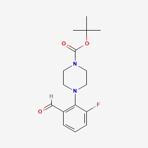 tert-Butyl 4-(2-fluoro-6-formylphenyl)piperazine-1-carboxylate