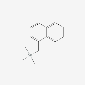 molecular formula C14H18Sn B12811621 Stannane, trimethyl(1-naphthalenylmethyl)- CAS No. 51220-36-1