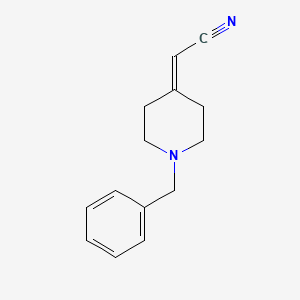 molecular formula C14H16N2 B1281173 2-(1-Benzylpiperidin-4-ylidene)acetonitrile CAS No. 55022-82-7