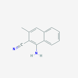 molecular formula C12H10N2 B12811806 1-Amino-3-methylnaphthalene-2-carbonitrile CAS No. 50870-06-9