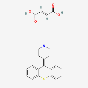 molecular formula C23H23NO4S B12811824 Pimetixene maleate 