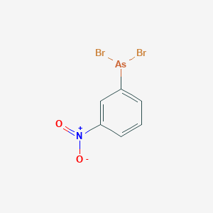 molecular formula C6H4AsBr2NO2 B12811883 Dibromo-(3-nitrophenyl)arsane CAS No. 7404-64-0