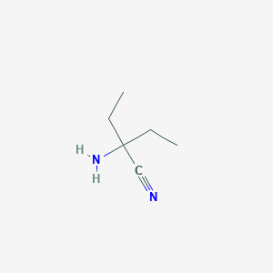 molecular formula C6H12N2 B1281198 2-Amino-2-ethylbutanenitrile CAS No. 22374-51-2